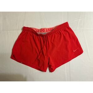 Nike Dri-FIT Running Shorts Red Medium Athletic Workout Shorts